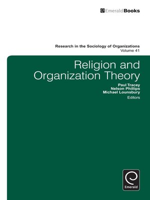 cover image of Research in the Sociology of Organizations, Volume 41